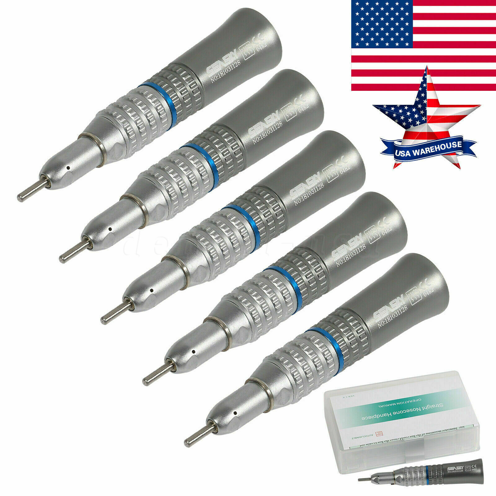 E-type Dental Straight Handpiece Slow Low Speed Nose cone Attachment NSK Style A