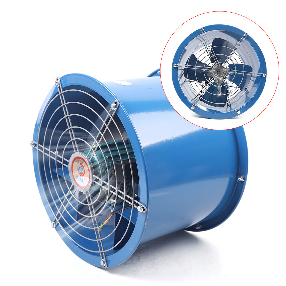 10″ Explosion-proof Axial Fan Cylinder Pipe Fan Warehouse Workshop 1400r/min