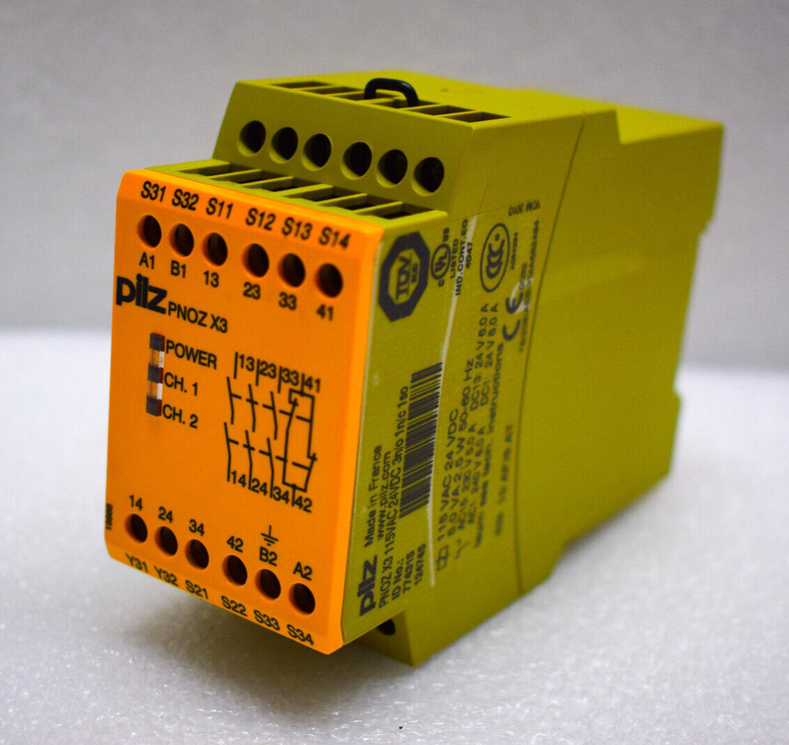 PILZ 774060 PNOZ 16 24VAC 24VDC 2n/o SAFETY RELAY 24VDC