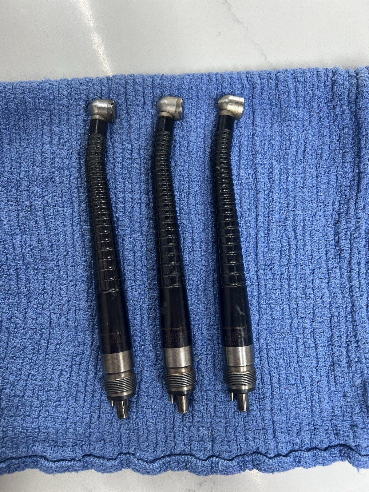 Dentsply Midwest High Speed Contra Angle Handpiece Lot, Autochuck 4-Hole