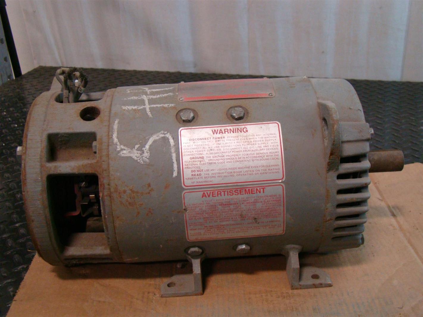 GE Motors Kinamatic 5hp Motor 1750/2300RPM 240V 17.9Amps 5CD114PA005B019