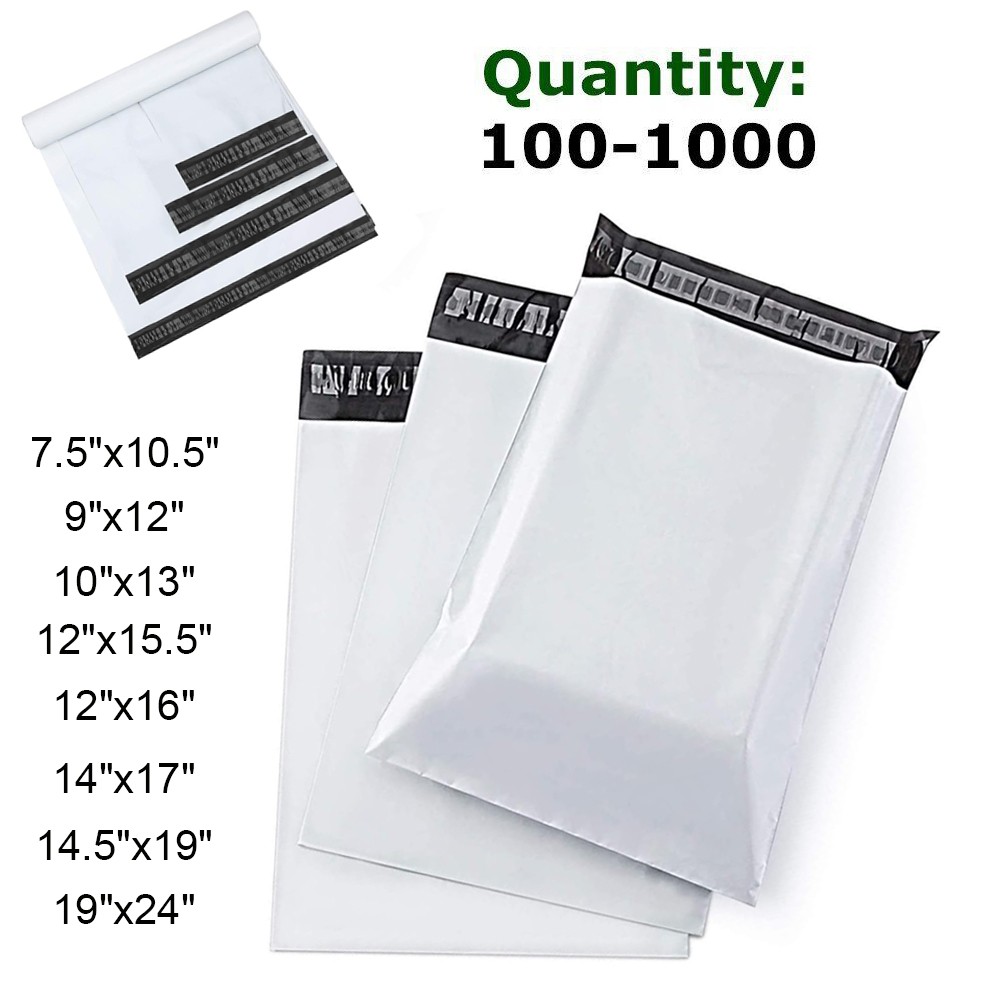 Poly Mailers Shipping Bags Plastic Envelopes Any Size 9×12 10×13 12×15.5 14.5×19