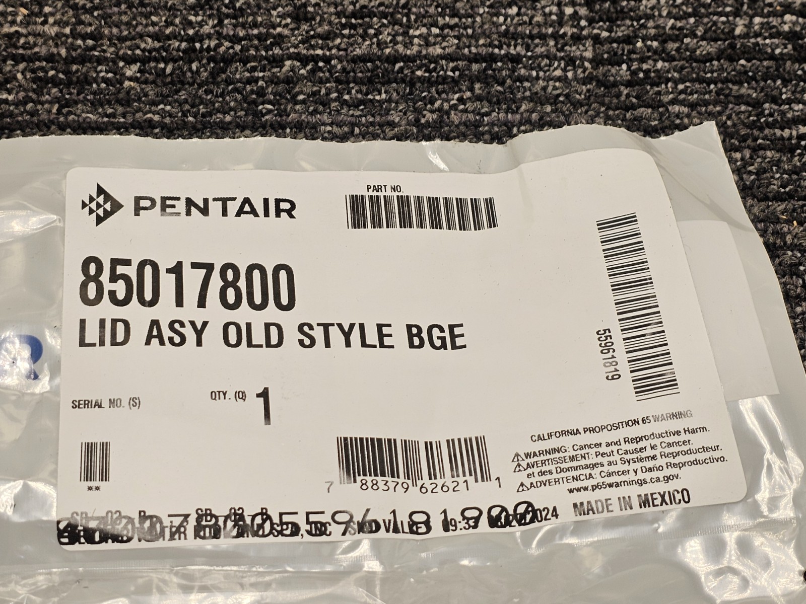 Pentair 85017800 Admiral 9″ Old Style Skimmer Lid Beige