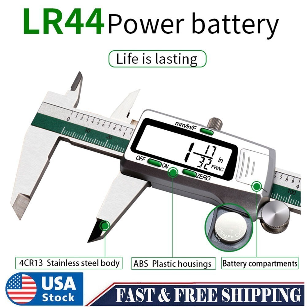 0–6″ Digital Electronic Vernier Caliper LCD Gauge Vernier Caliper Micrometer
