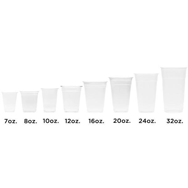 Karat 7oz PET Plastic Cold Cups (74mm) – 1,000 ct, C-KC7