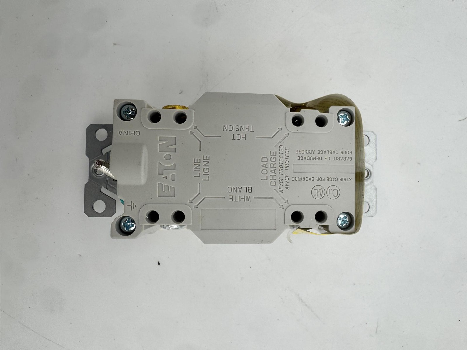 15A Duplex Arc Ground fault (1 Unit) TRAFGF15 tamper resist