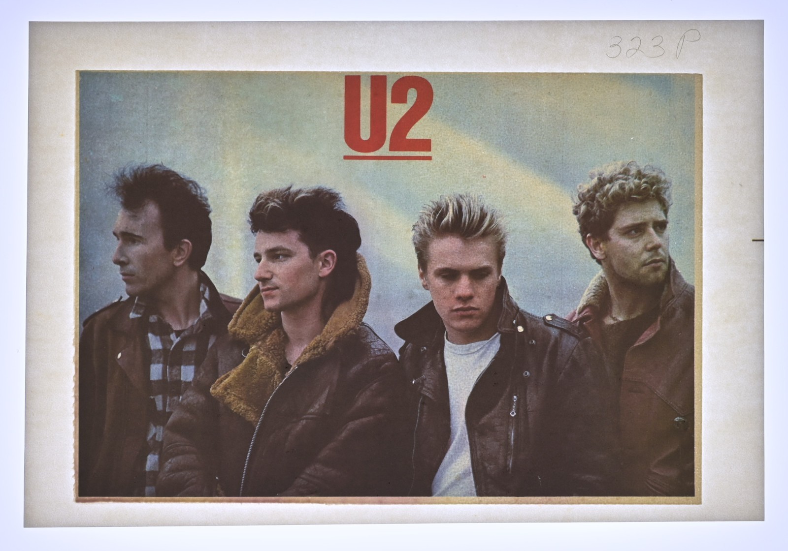 Original VINTAGE 1980s Heat Transfer | U2 (promotional poster)