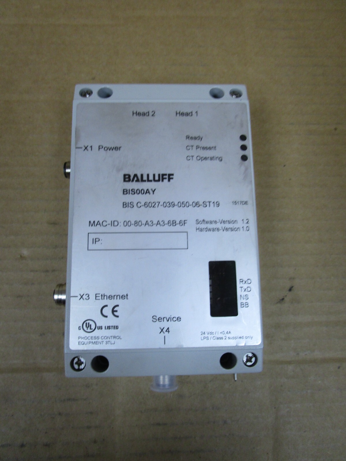 BALLUFF BIS00AY PROCESSOR UNIT BIS C-6027-039-050-06-ST19 24Vdc 0.4A