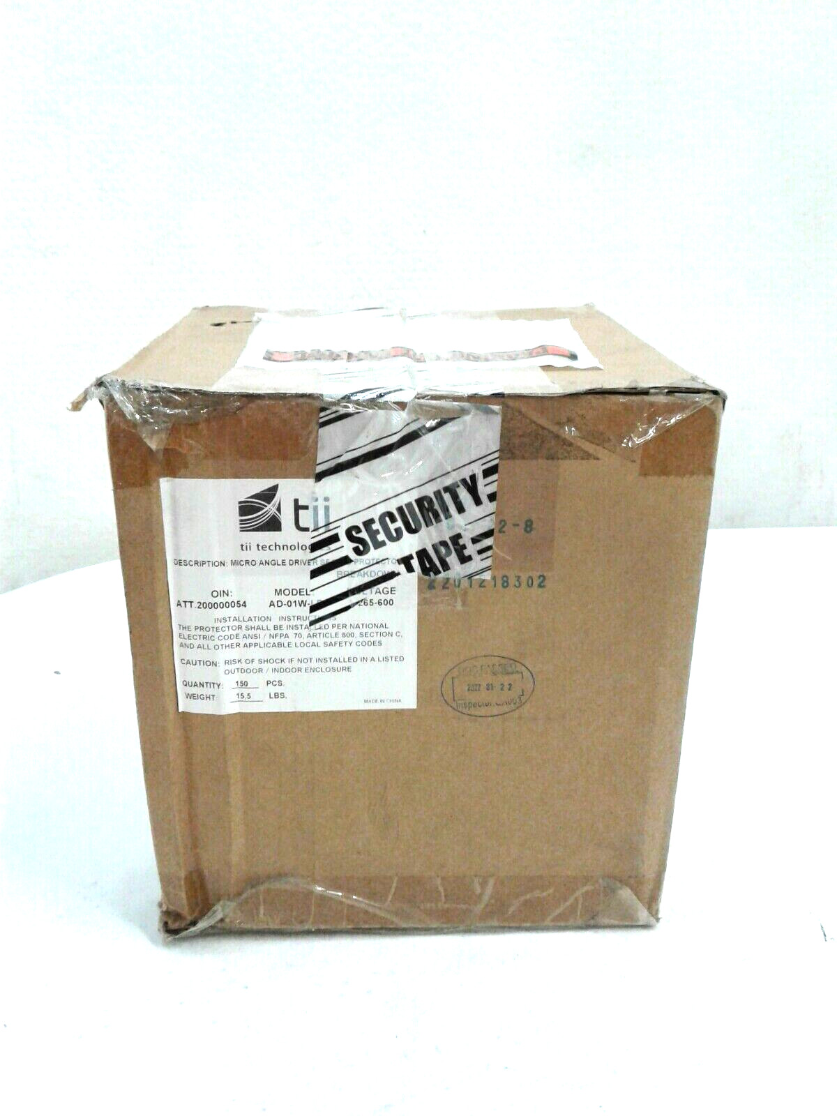 TII Technologies AD-01W-LP Micro Angle Driver Sealed Protector 265-600V Qty. 95