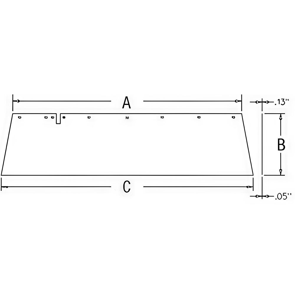 Safety Curtain DC33974 Fits John Deere 1350 1360 1460 1470