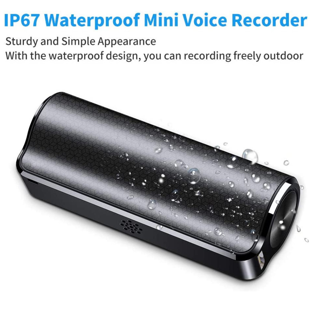 16GB/32GB Magnetic Mini Hidden Audio Recorder Device Spy Digital Voice Recording