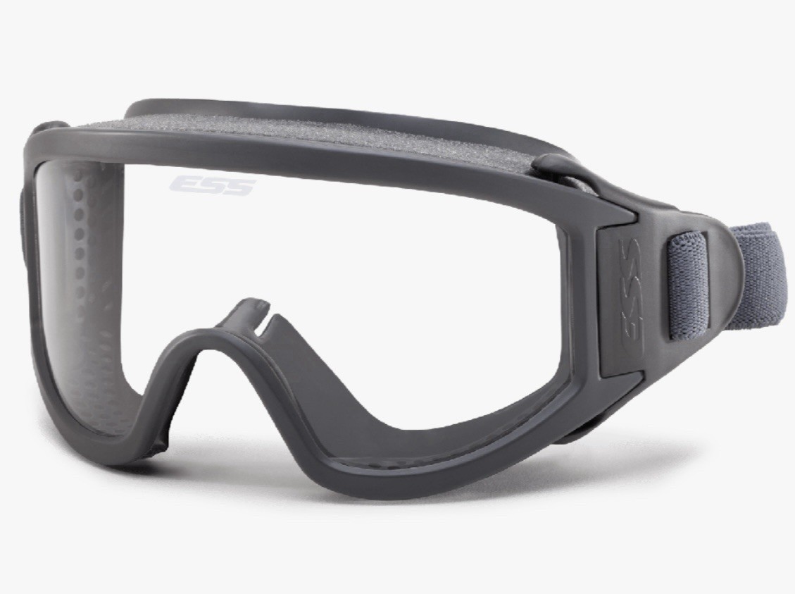 ESS BY OAKLEY STRIKETEAM WF CARBON GREY / CLEAR 740-0236 Z87.1+