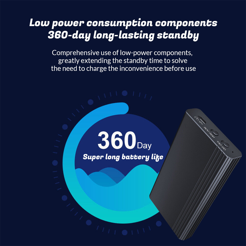 500 Hr Mini Small Voice Activated Recorder Magnetic 32G Audio MP3 Digital Device