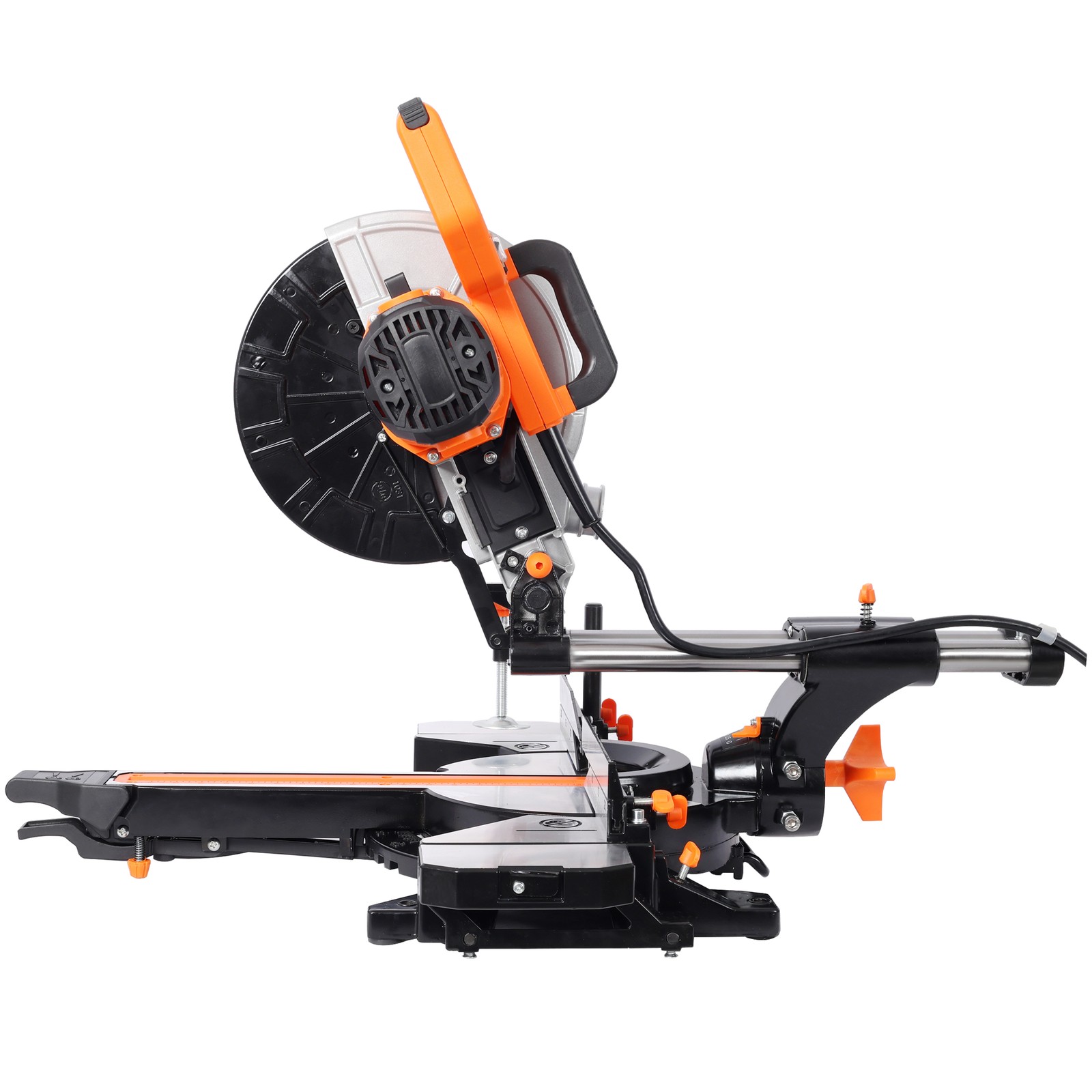 10in Single Bevel 2 Speed Sliding Miter Saw,5000/3200 RPM,3.5x13in Cutting