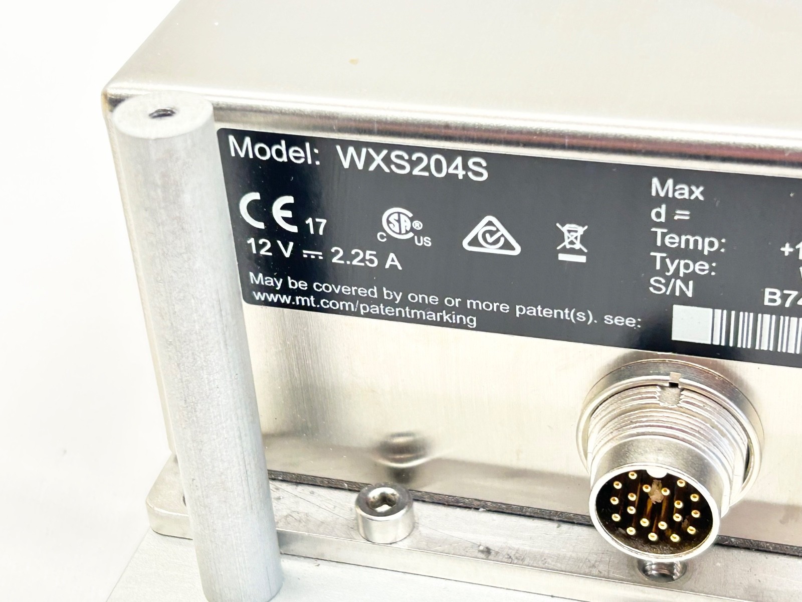 Mettler Toledo WXS204S High Precision Weigh Module 220g x 0.1mg Stainless