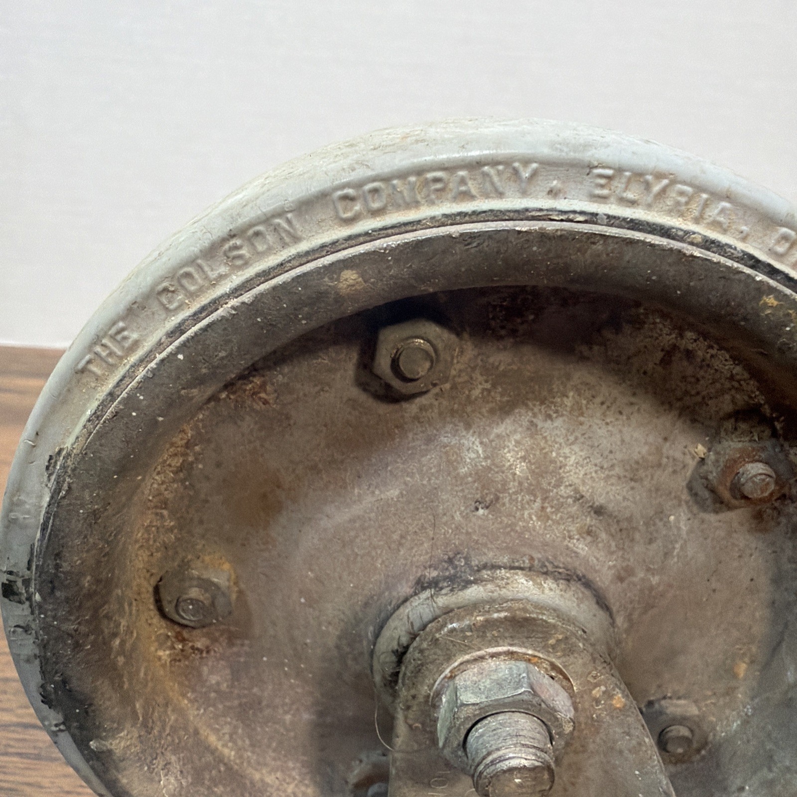 Pair Vintage Colson Quiet Caster Wheels – 5” x 1” – Made USA Model 2-5-65