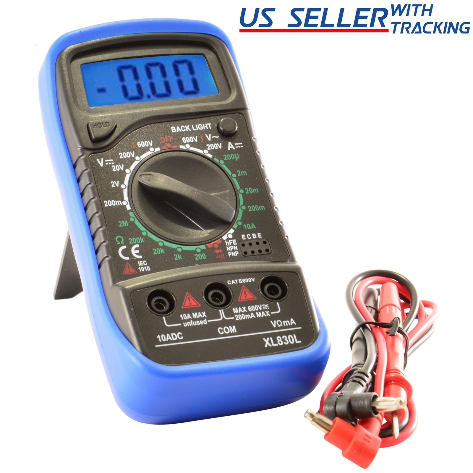 Digital Multimeter AC DC Voltmeter Ammeter Ohmmeter Volt Tester Meter XL830L