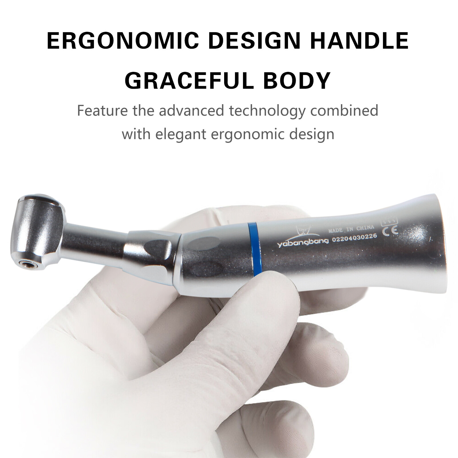 Dental E TYPE push button Contra Angle LOW Handpiece A+ Dentist Brand New PAD