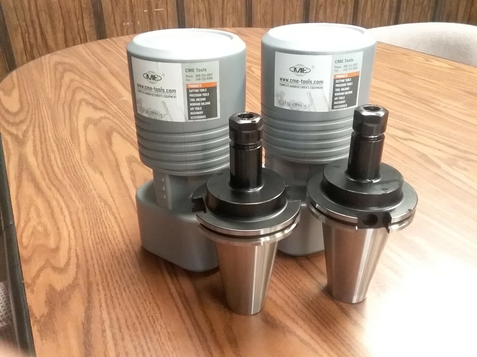 CAT50-ER16 COLLET CHUCK 4″ gage length-2 CHUCKS Tool Holder Set #CAT50-ER16-4