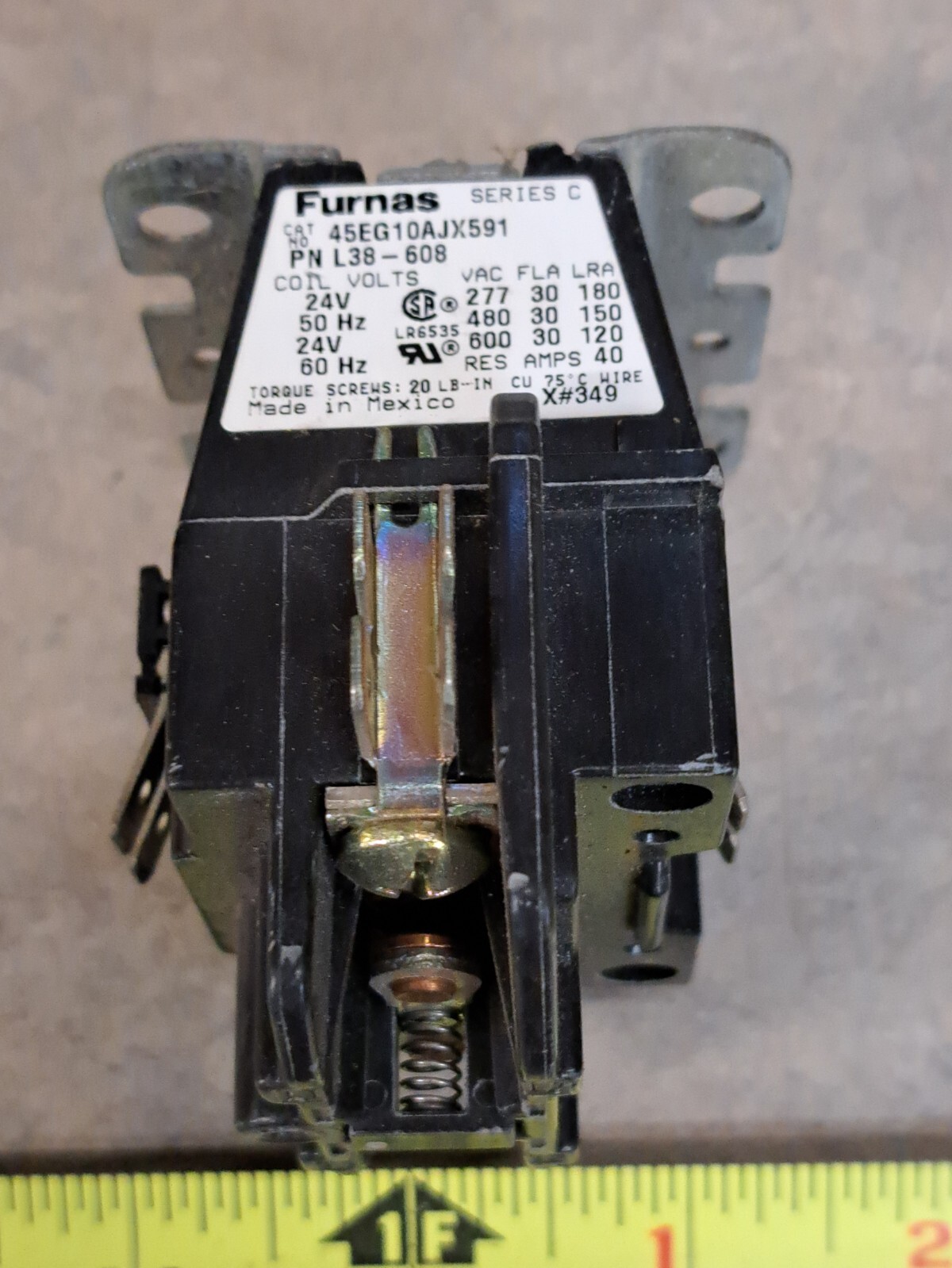 Furnas Contactor 45EG10AJX591 Series C 24 volt 40 Amp