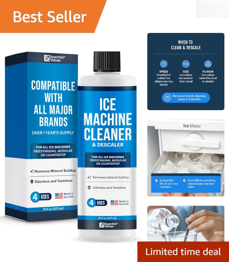 Fragrance-Free Ice Maker Descaler 16 oz – Restores and Cleans All Ice Machines