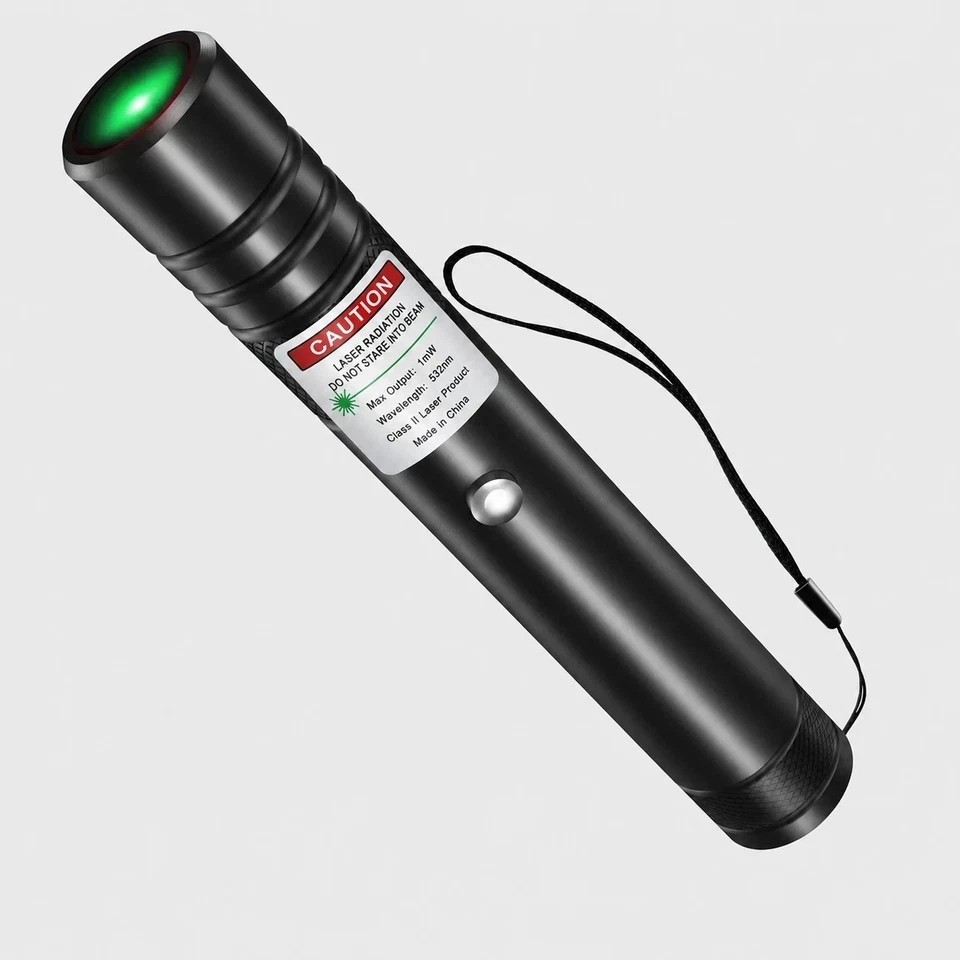 Green Presentation Laser Pointer Pen 1mW Class II Rechargeable Office Pointer