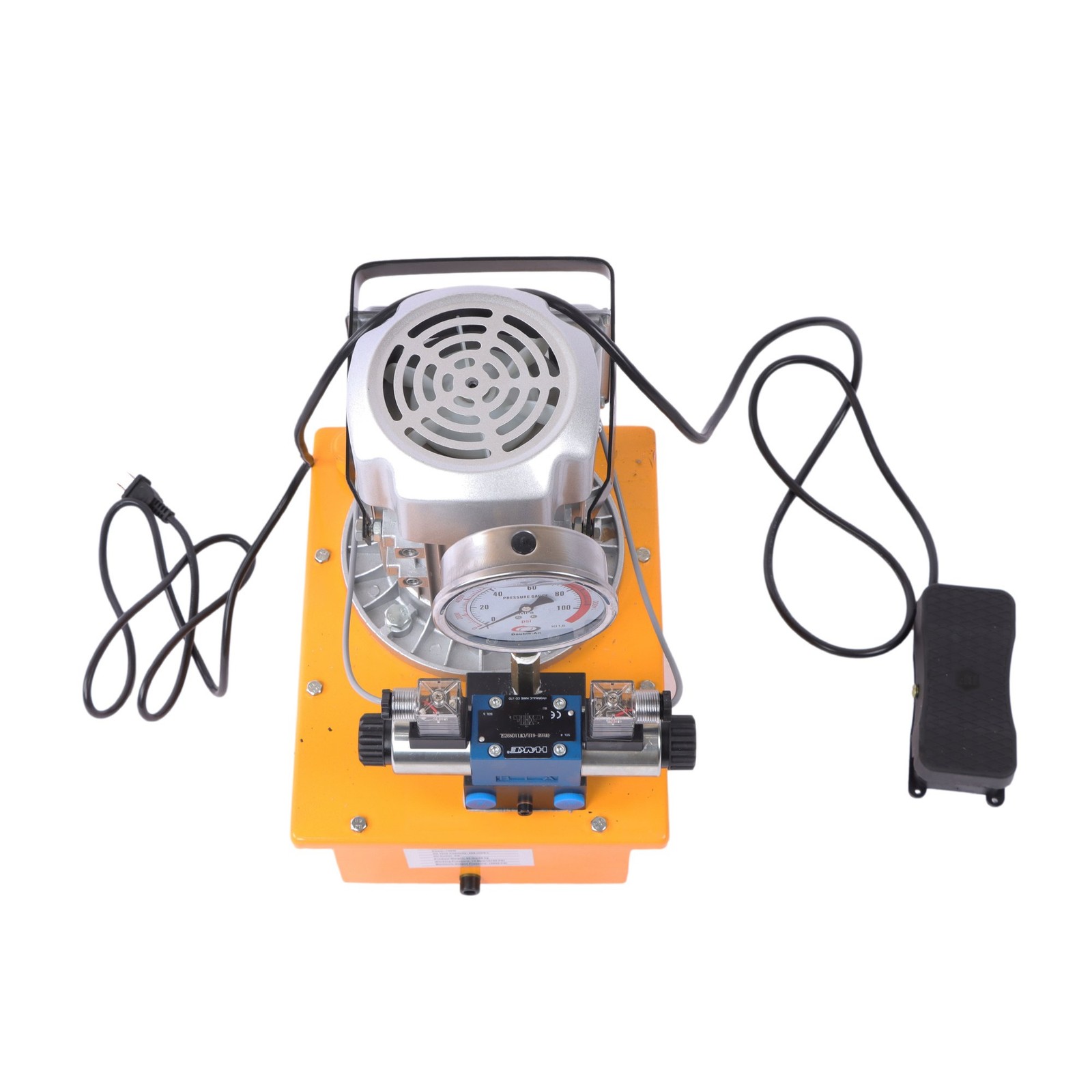 Electric Hydraulic Pump Double Acting Oil Pump 10000 PSI 8L Solenoid Valve