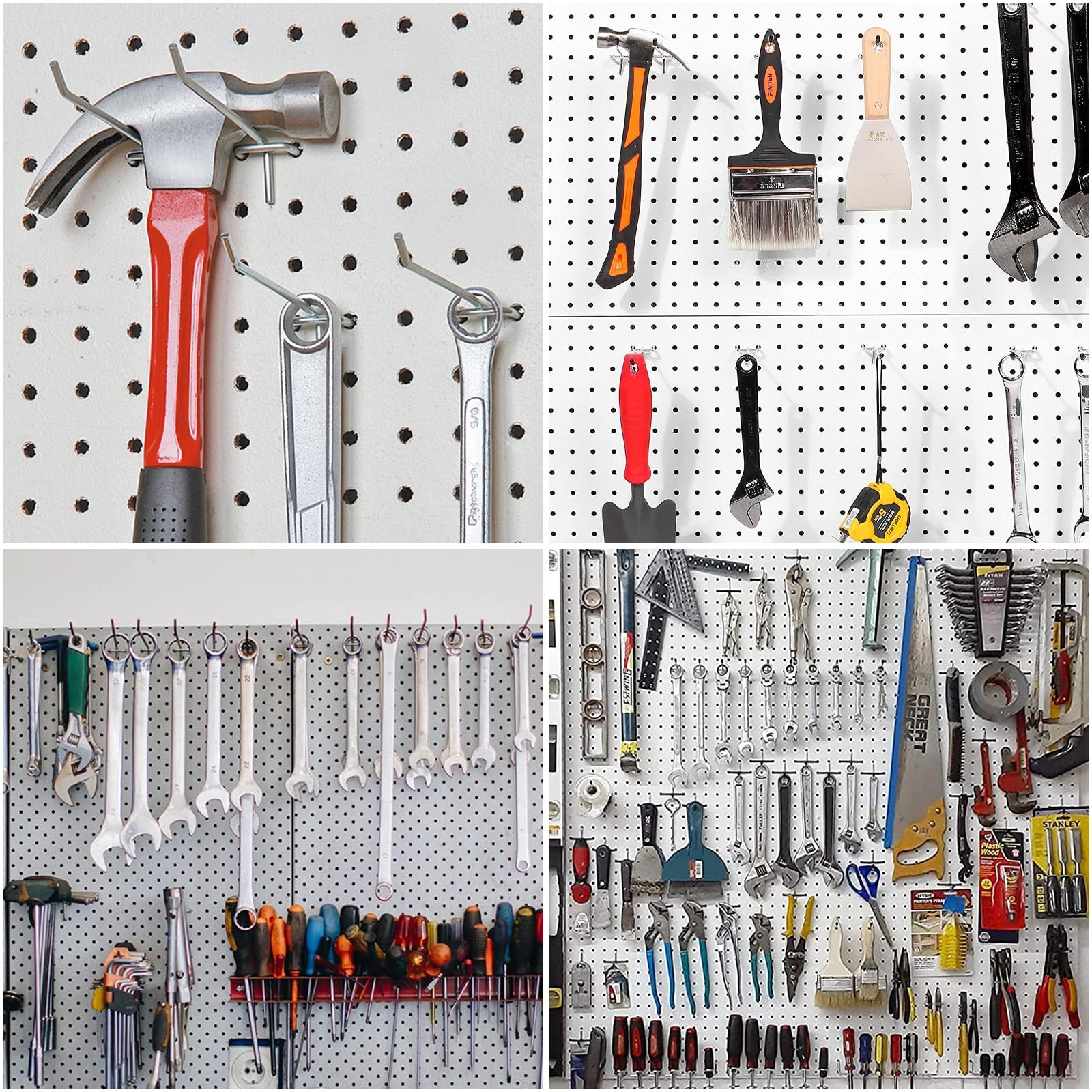 Pegboard Hooks Pegboard Accessories,8 inch,Pegboard Organizer Kit for Garage