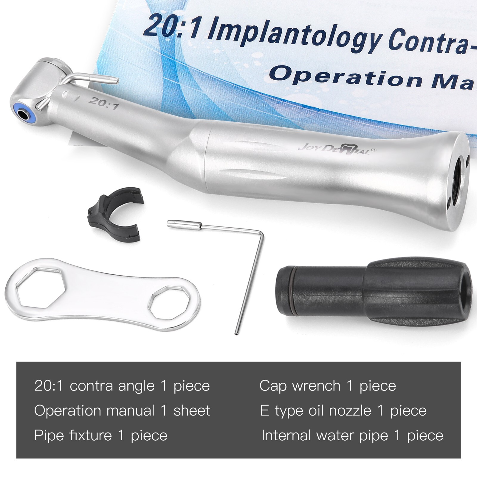 Dental Implant 20:1 Low Slow Speed Contra Angle Surgical Handpiece Joydental