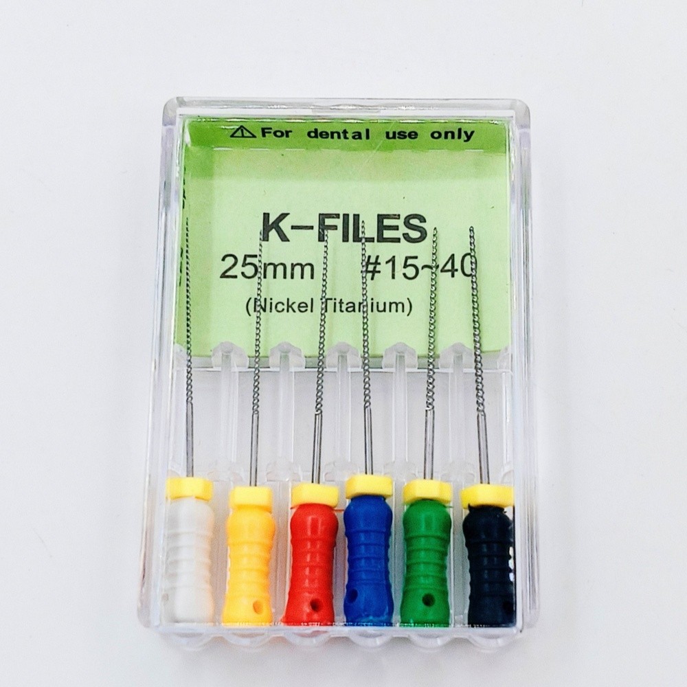 6 Pcs/Box Dental NITI Endodontics K/H-Files 21/25/31mm Root Canal Hand Use File