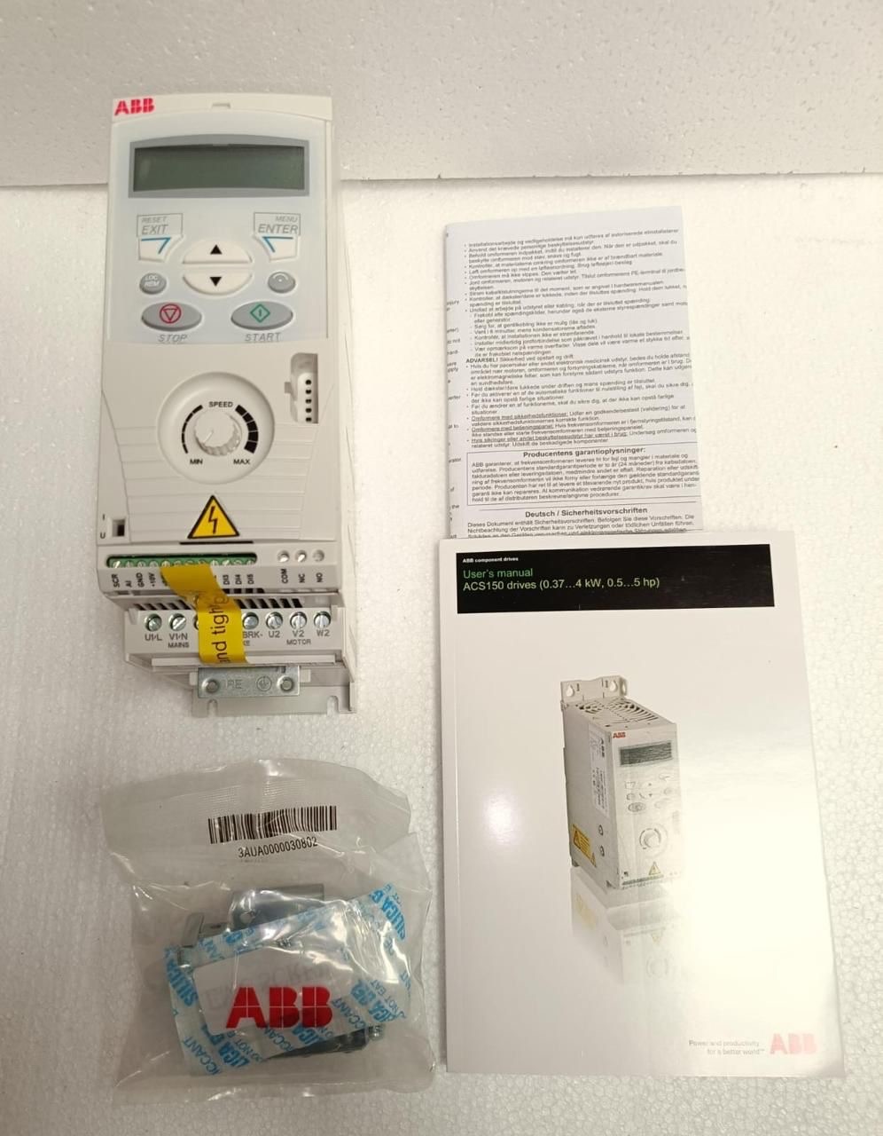ABB ACS150-03U-07A5-2 Micro VFD AC Drive 1.5kW 2HP 200-240V 3-Phase New OpenBox