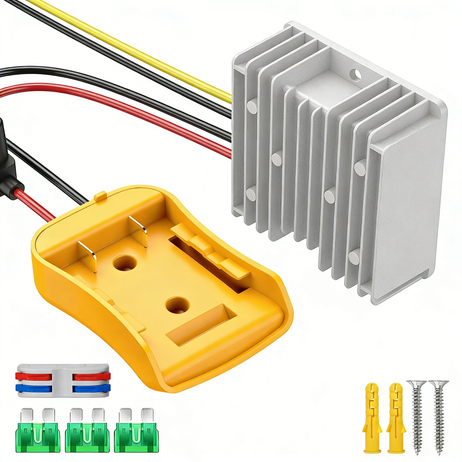 DC 20V to 12V Step Down Converter Compatible with Dewalt 20V Battery