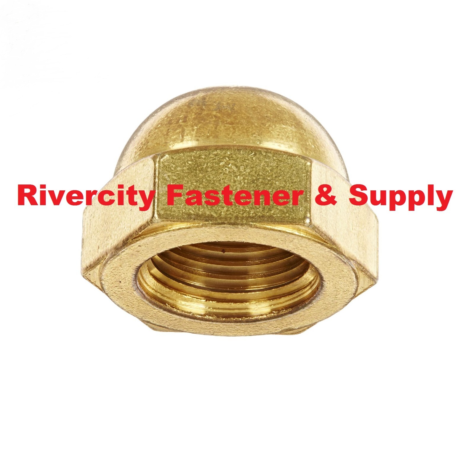 3/8 x 24 Brass Acorn / Dome / Cap Nuts 3/8-24 Nut 3/8″ Brass Nuts 3/8×24