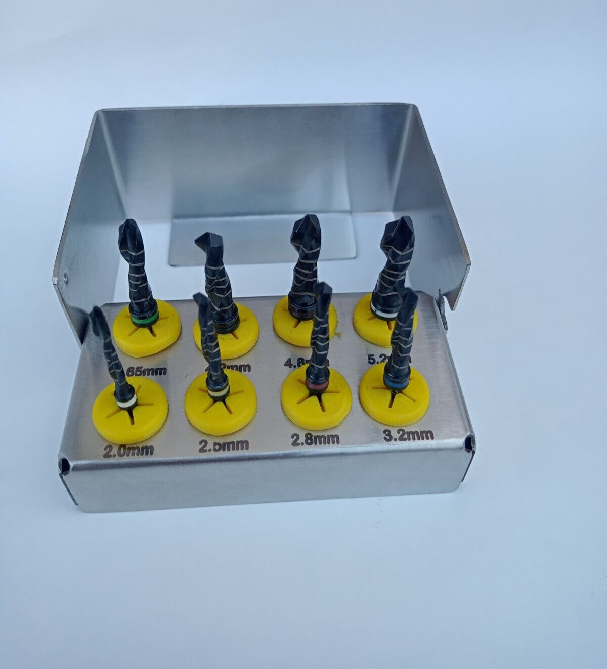 DENTAL IMP DRILL KIT 8Pc SET EXTERNAL IRRIGATION Bur Holder