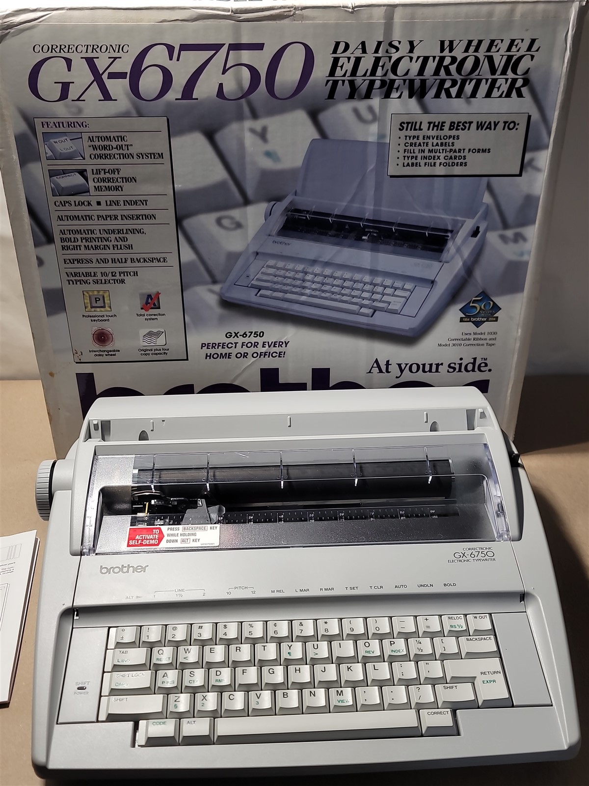 Brother Correctronic Electronic Typewriter, Model GX-6750, Lot C