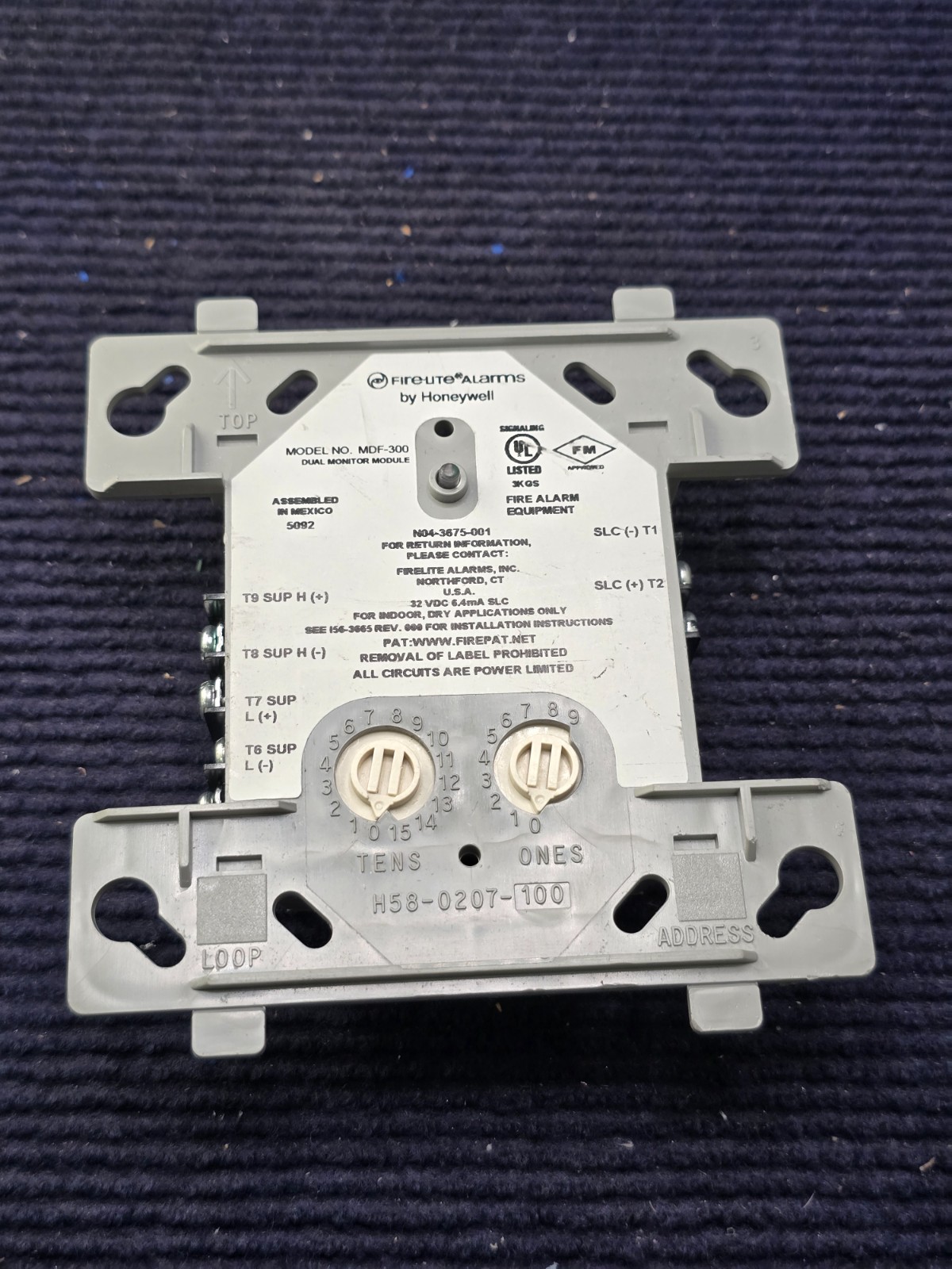 Fire-Lite Alarms by Honeywell MDF-300: Fire Alarm Dual Monitor Module Device