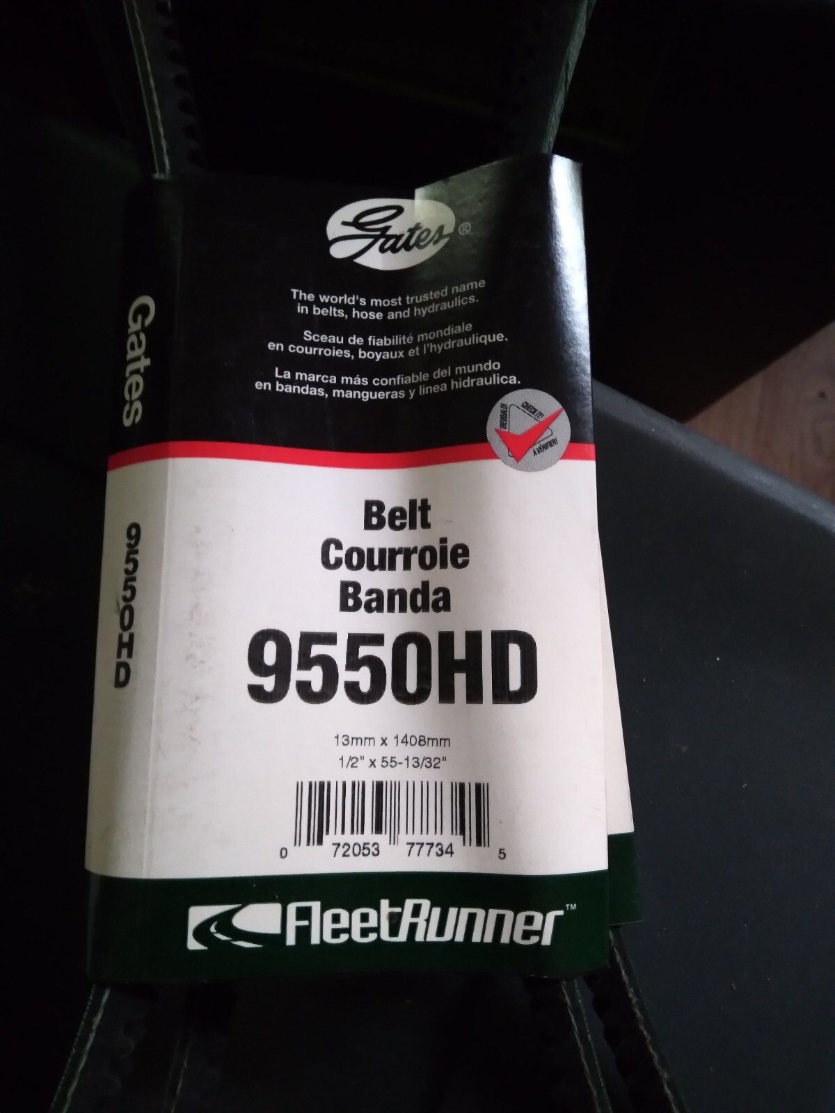 New Gates 9550HD Heavy Duty V-Belt 1/2″ X 55-13/32″