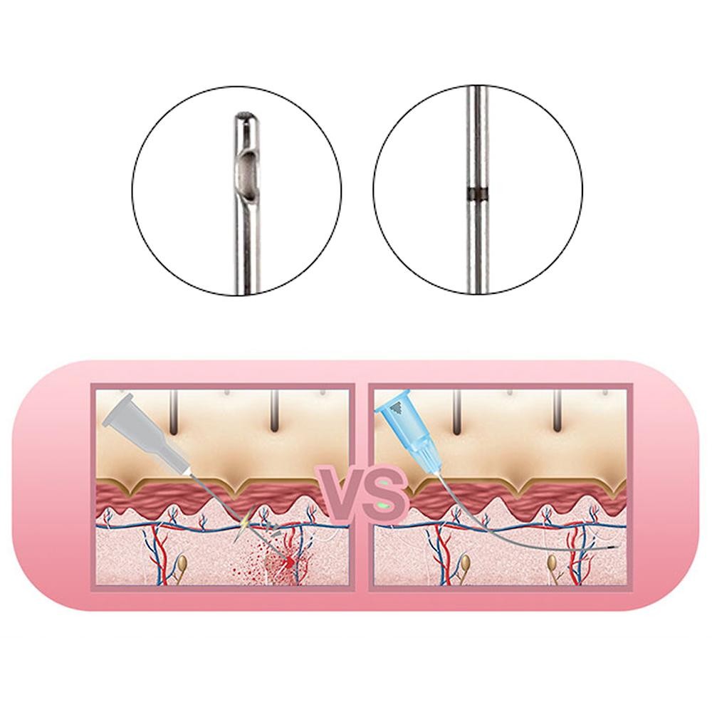 50pcs Disposable Blunt Tip Cannula Needles Filler Injection Facial Nose 18-30g