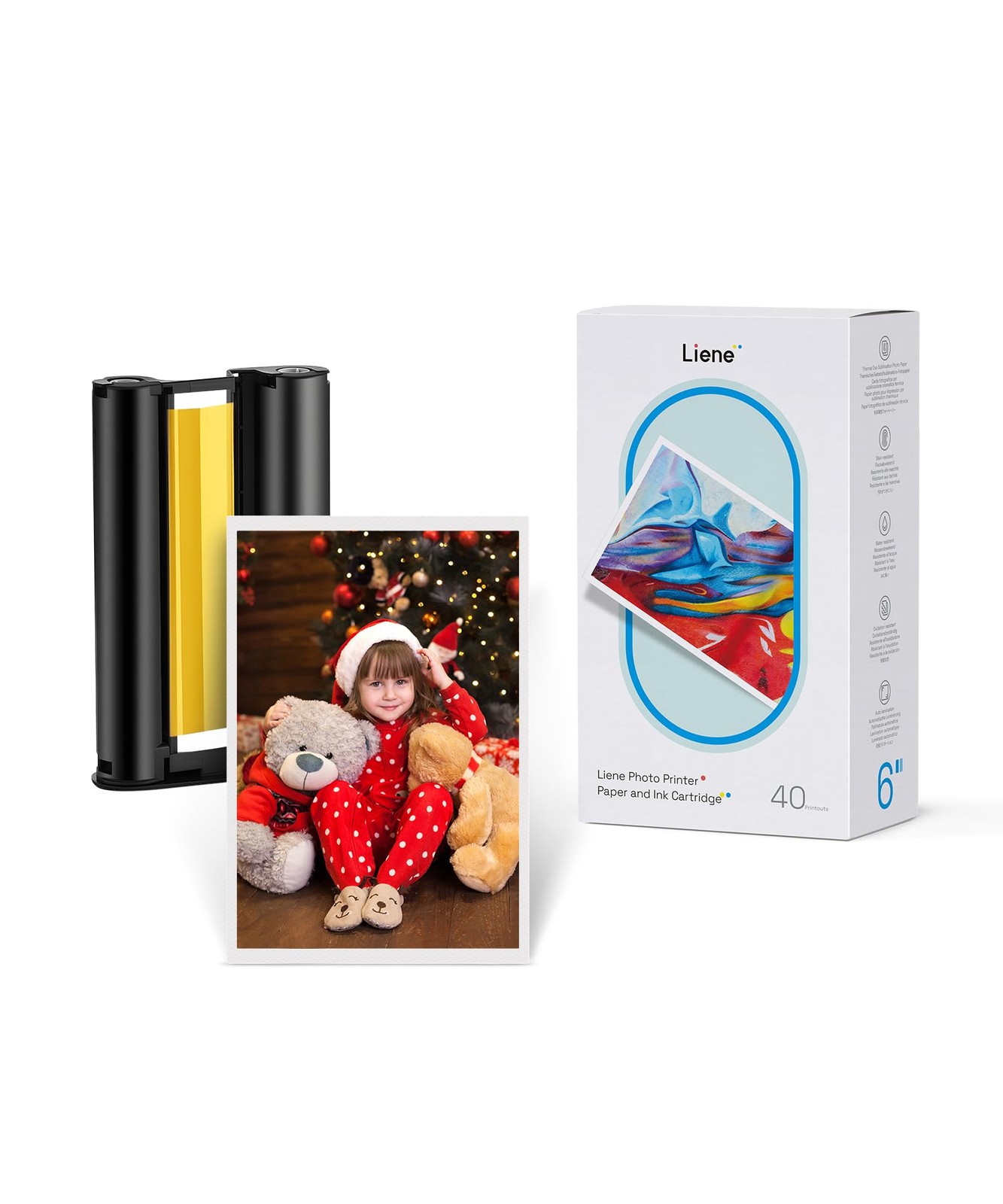 Liene Amber M100/M200/M110/M210 4×6» Photo 40 sheets refill pack, White