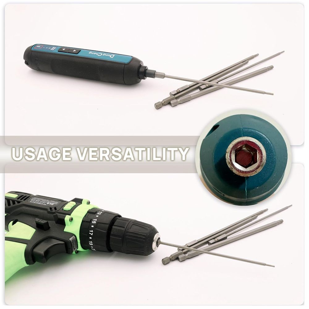 5PCS RC Hex 6 Inch Power Bits 1.5mm 2.0mm 2.5mm 3.0mm 4mm Hex Head Allen C721