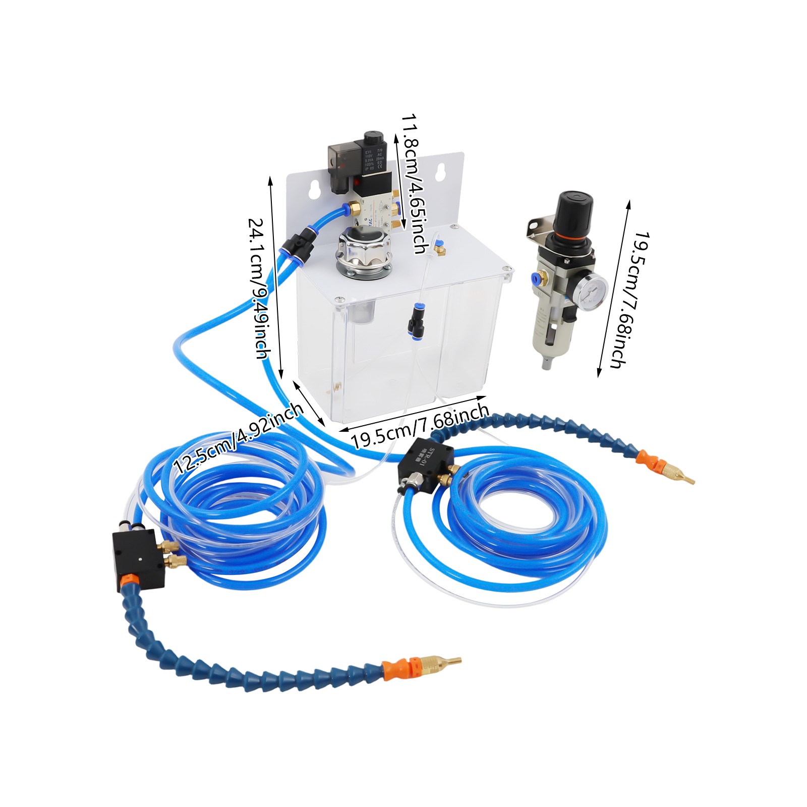 2 Sprayer Lubrication Spray System Cooling Sprayer Coolant Pump Oil Mist Sprayer