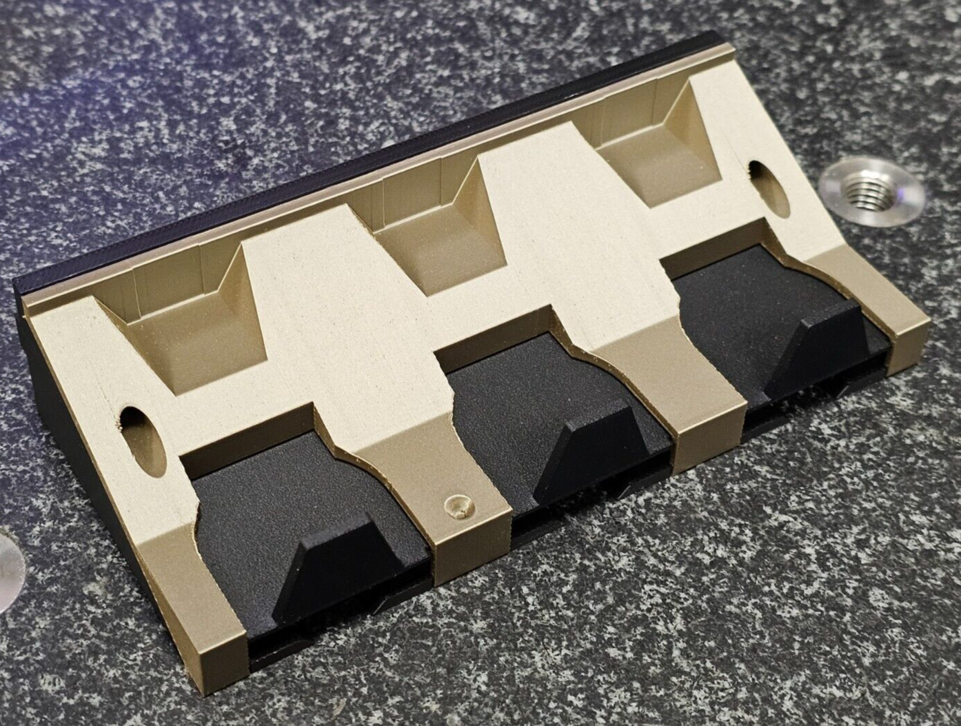 Improved 3 Stylus rack for Zeiss CMM VAST XXT TL1, TL2/TL4, TL3 adapter plates.