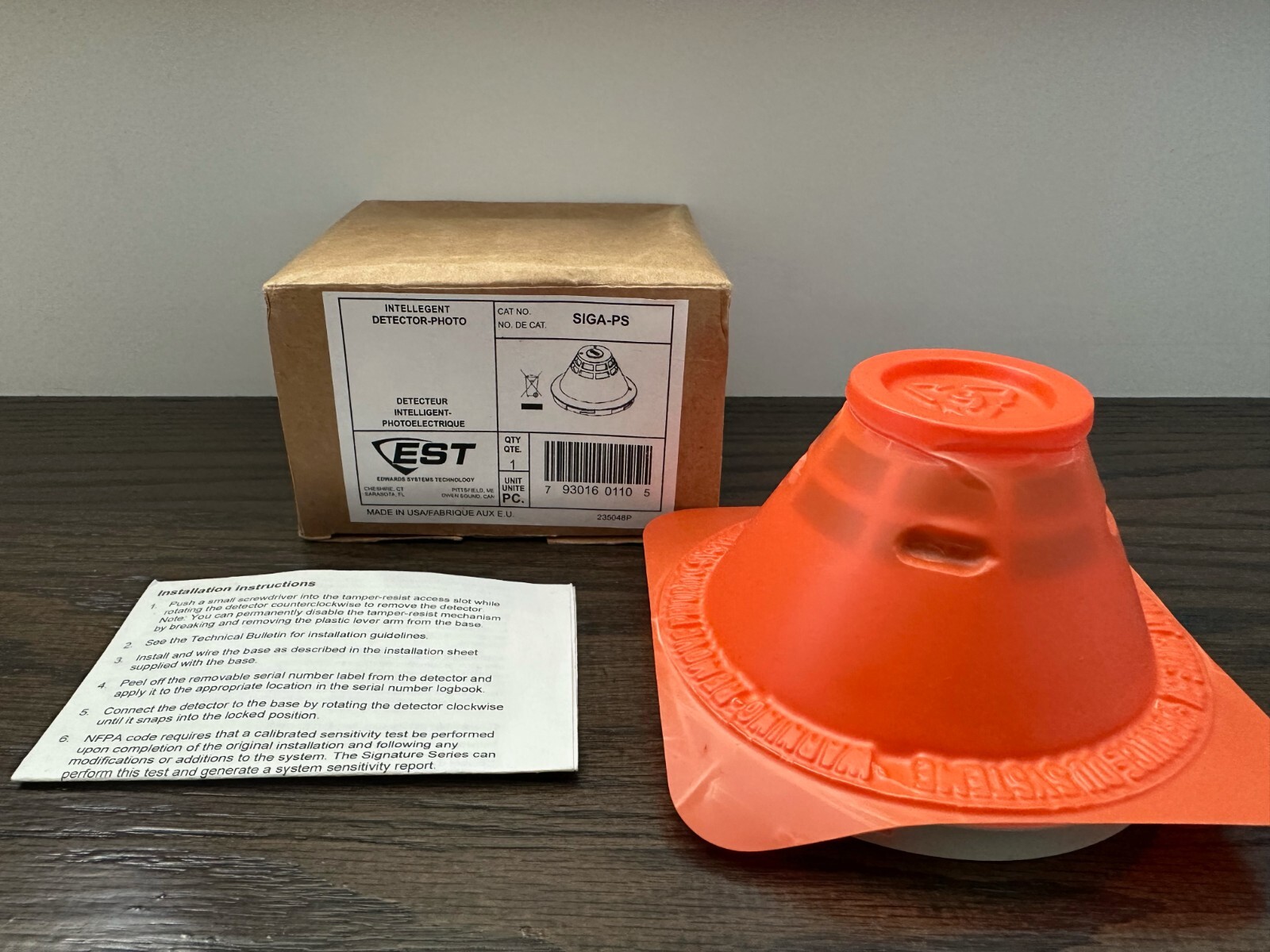 NEW EDWARDS EST SIGA-PS SIGA PS Photoelectric Smoke Detector FREE SHIPPING !!!