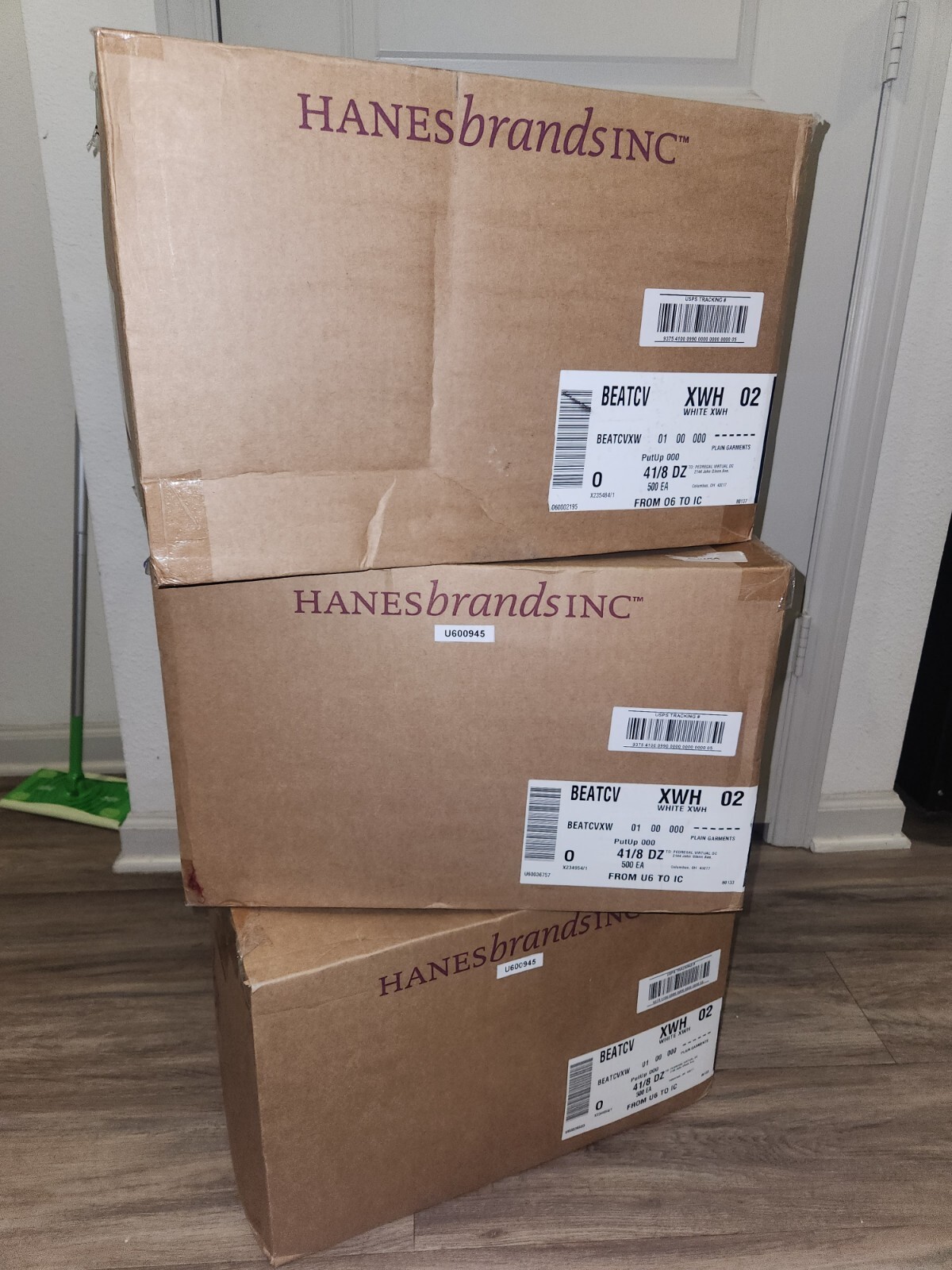 1500 Hanes Brand Inc. Washable White Face Masks