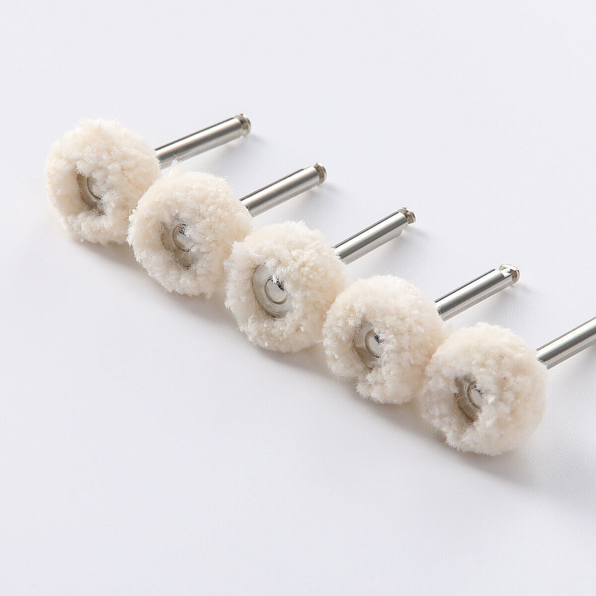 5Pc Cotton Dental Polishing Brush Wheels RA2.35mm Contra Angle RA Latch Type NEW