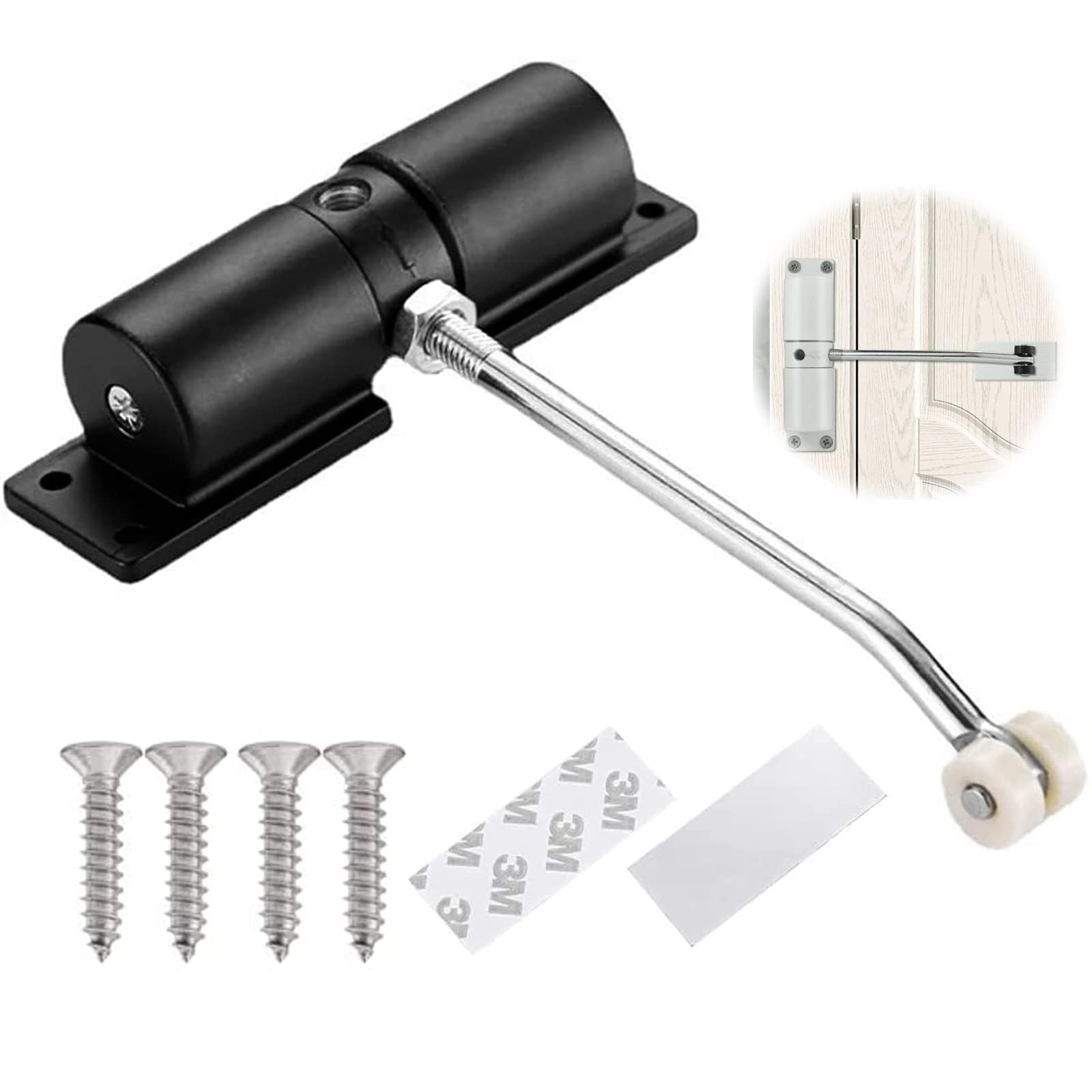 Automatic Door Closer, 30 kg Zinc Alloy Safety Spring Door Closer