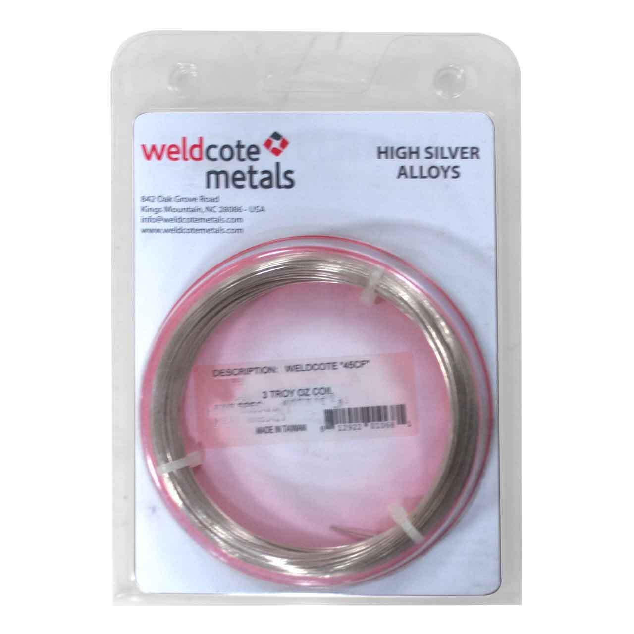 Weldcote «45CF» 1/16″ x 3 troy oz coil Cadmium Free