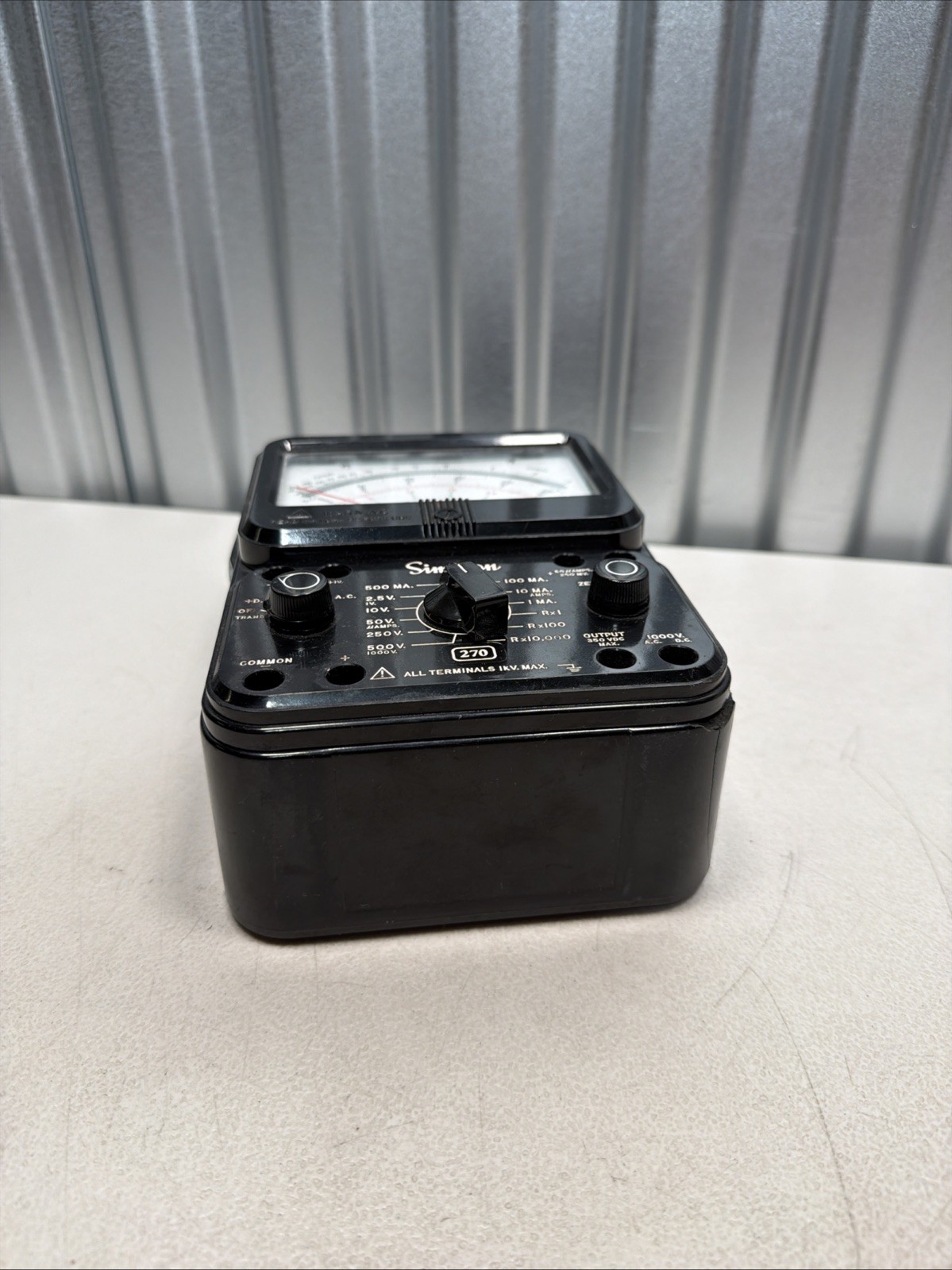 Simpson Series 3 Model 270 Taut Band Volt-Ohm-Milliammeter – Works!