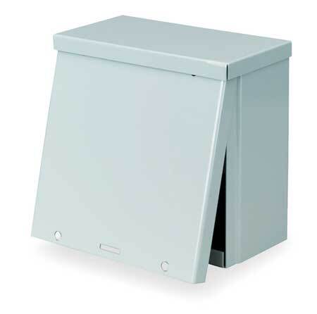 Wiegmann Rsc080804 Wall Mount Electrical Enclosure, Screw On, Metallic, 8 In H,