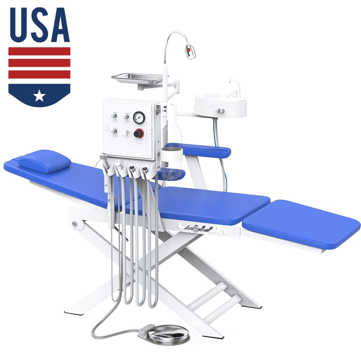 Portable Dental Delivery Treatment Cart Unit High Suction BD-402A/ Folding Chair
